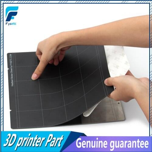 2pcs Black Prusa i3 MK3 MK52 Sheet Heat Bed Platform 3D Printer Buildplate Sticker Sheet For Prusa i3 Mk3 Mk2.5 Heat Bed