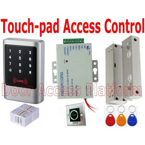 Glass Doorframeless Electric Bolt Lock Weatherproof Outside Pin code+ 125KHz ID card keytag standalone reader access controller