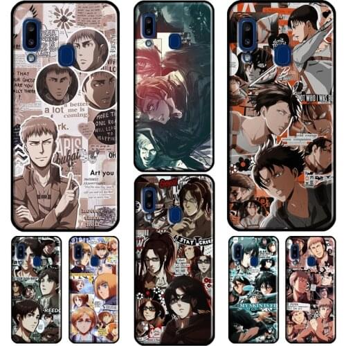 Attack on Titan Levi Armin Eren Phone Case For Samsung A51 A71 A41 A31 A11 A21S A20e A12 A32 A52 A72 A30 A40 A50 A70 A02