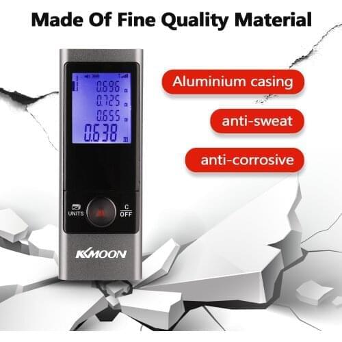 KKmoon 50m/60m/80m Laser Rangefinder Mini Laser Range Finder Area Volume Pythagorean Theorem Electronic Angle Sensor