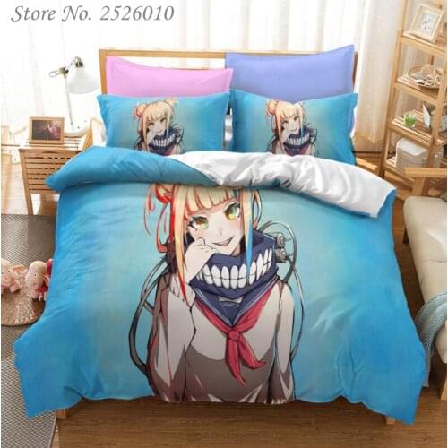 Anime My Hero Academia 2/3pcs Bedding Set Suit Kid Quilt Cover 3D Printed Bed Child Spead Bedroom Bed Duvet Cover Bedclothes 04