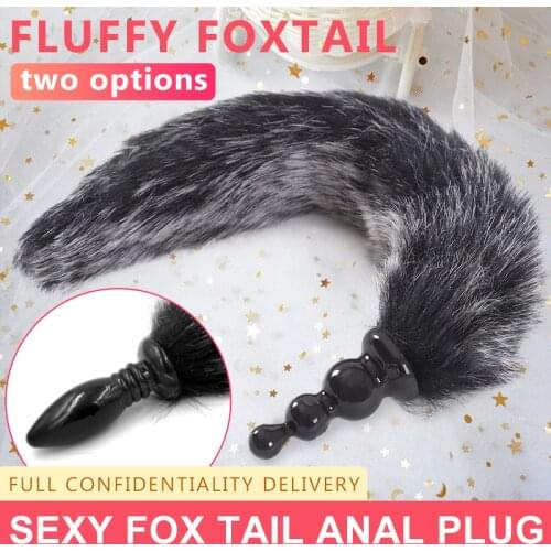 ORISSI tail anal plug Adult sex toy rear chamber anal plug artificial dog Fox tail flirting toy act