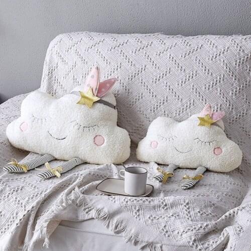 Creative Cartton Cloud Shaped Cushion Plush Stuffed Pillow Bed Casual Cushion Toys Home Sofa Car Decor Cushion Free Shipping