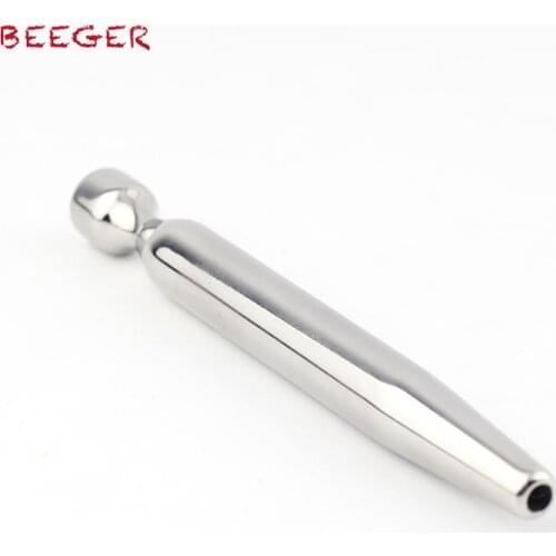 BEEGER Dermal Metal Penis Plug, Hollow Design Penis Plug
