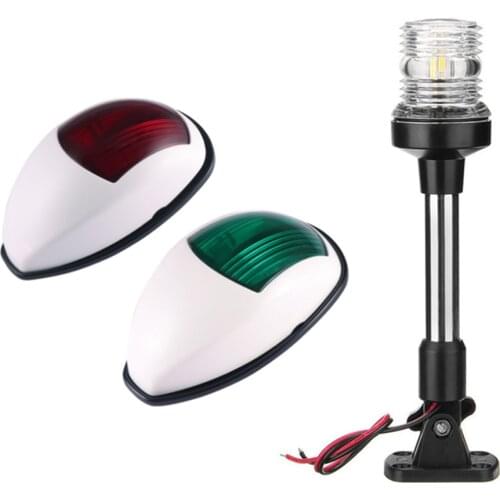 Marine Boat Nautical Yacht Ship 12V 24V LED Navigation All Round Signal Lantern