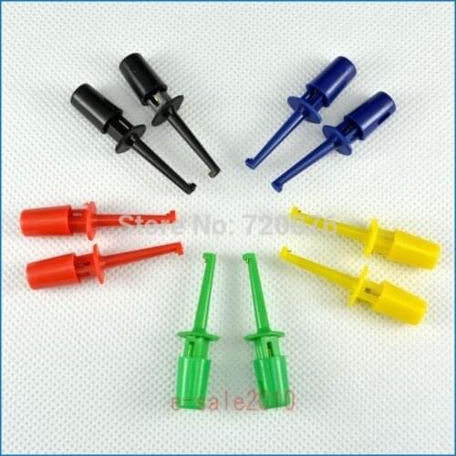 20PCS New Multimeter Lead Wire Kit Test Hook Clip Grabbers Test Probe SMT/SMD IC D20 Cable Welding