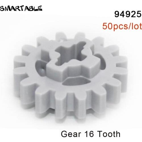 Smartable MOC Technic Gear 16 Tooth building block Parts Set Toys Compatible Technic 94925 50pcs/lot