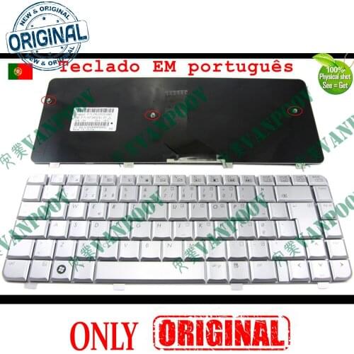 New Notebook Laptop keyboard for HP Pavilion dv4 dv4-1000 dv4-1300 dv4-1400 -1500 -2000 Silver Portuguese PO Teclado V071802CK1