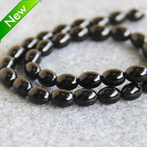 New arrival 8x12mm Onyx black Rice Loose beads DIY Gift Manual parts Accessories Jewelry making wholesale and retail