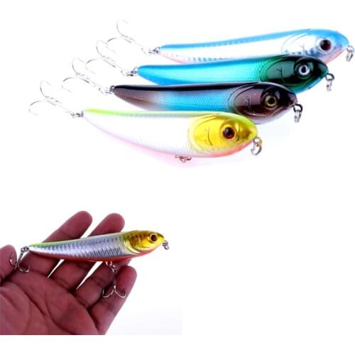 Topwater Pencil Fishing Lure 8Pcs Snakehead Floating Wobbler 10cm Minnow Hard Baits Fishing Tackle Sea Bass Pike Perch