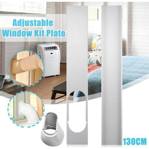 Durable Well-sealed Adjustable Plastic Window Kit Plate Adapter for PC Portable Air Conditioner Easy to Install Оконный адаптер
