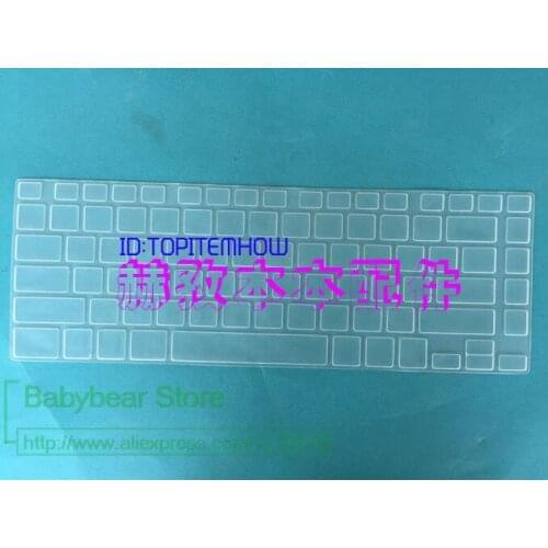 For Toshiba L830 L800 M800 M805 P800 M840 C805D-T09B C805D-T08B Transparent Clear Silicone Keyboard Cover Skin Protector