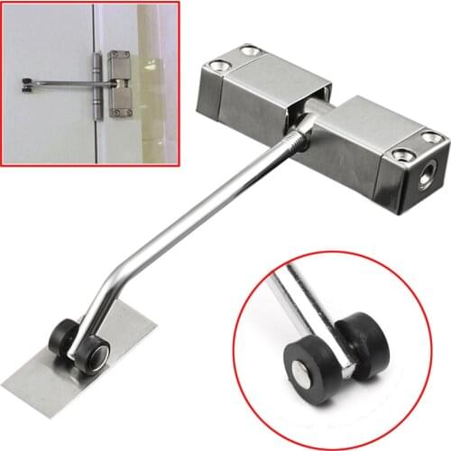 Spring Door Closer Mute Automatic Mounted Stainless Steel Adjustable Surface Not Positioning Installation Furniture Hardware