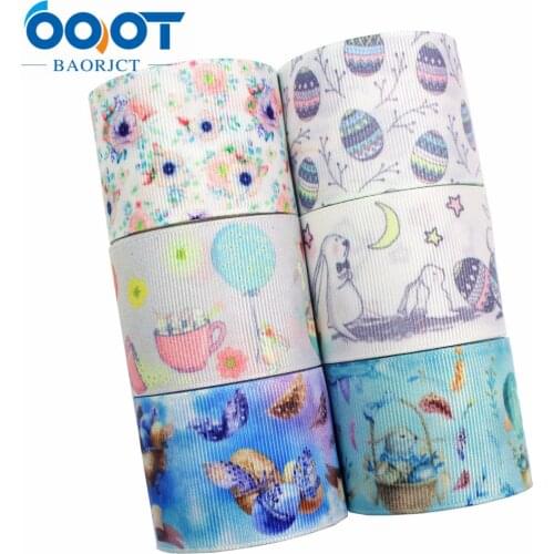 I-181128,1-1/2'' 38MM Easter Printed grosgrain ribbon,10yards/lot DIY handmade bow Festival Gift Packaging Party Birthday