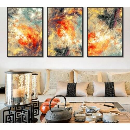 Modern Minimalist Wall Poster Abstract Art Decorative Painting Modular Canvas Pictures for Living Room Decoration Scroll Prints