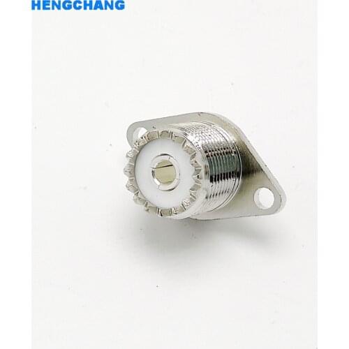 UHF SL16 connector M type UHF Female socket connector for Walkie-talkie rhombus Panel mounting 5pcs