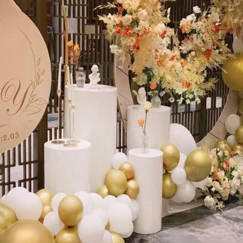 DD Wedding Event Decoration Cylinder Dessert Table Iron Paint 5 Size Cake Table Photography Place Items Suit for Birthday Party