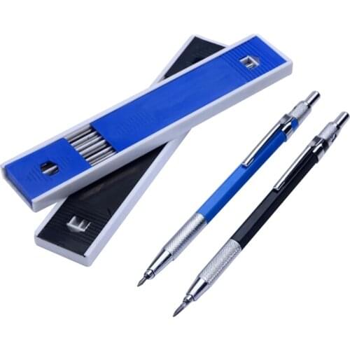 High-quality Metal Mechanical Pencils 2.0 Mm HB Lead Holder Drafting Drawing Pencil Set Leads Writing School Gifts Stationery