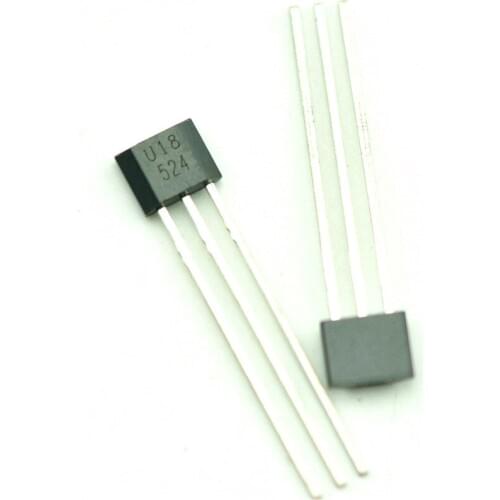 10pcs U18 US1881 TO-92 OH188 1881 U18 TO92 Hall Effect Sensor Magnetic Detector Hall Sensor Motor