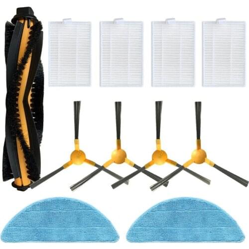 11Pcs Vacuum Cleaners Parts Accessories for MOOSOO RT30 RT40 RT50 Main Brush HEPA Filter Side Brush Kits Accessory Set