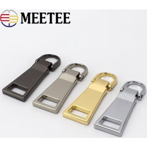 5Pcs Detachable Metal Zipper Pullers for 8# 10# 15# Zipper Sliders Head Zip Repair Kits Zipper Pulls Tab DIY Sewing Craft ZT109