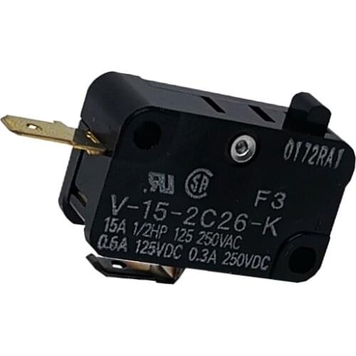 ５PCS Japan V-15-2C26-K(F3) Large micro switch 2-pin normally closed gold plated limit switch