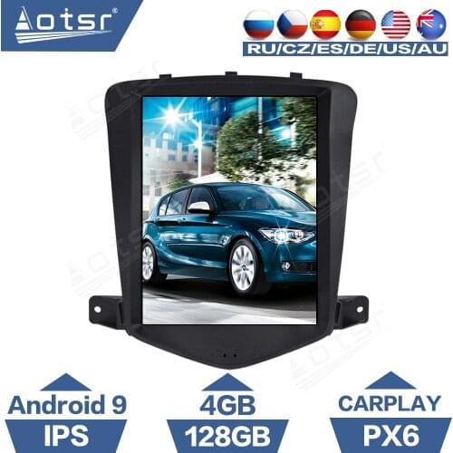 For Chevrolet Cruze 2006 - 2014 Tesla Style Screen Android Radio Car GPS Navigation Multimedia Player CarPlay Tape Recorder