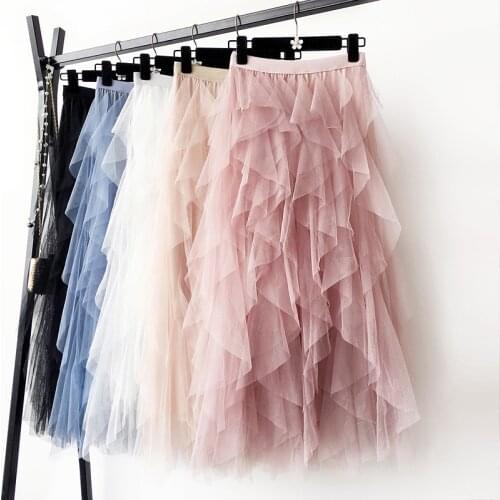 AYPLBGHN Women's Fluffy Skirts