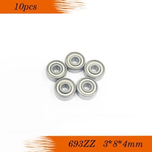 Free Shipping 10 PCS 693ZZ ABEC-5 Bearing 3x8x4 mm Miniature Ball Bearings R-830ZZ W693ZZ