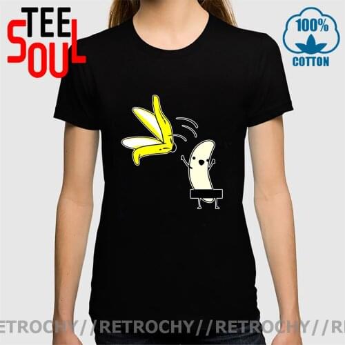 Retrochy Brand Clothing Humor Banana Striptease T shirt women Funny Lets get Naked Banana T-shirt Short Sleeve O-neck Tee shirt