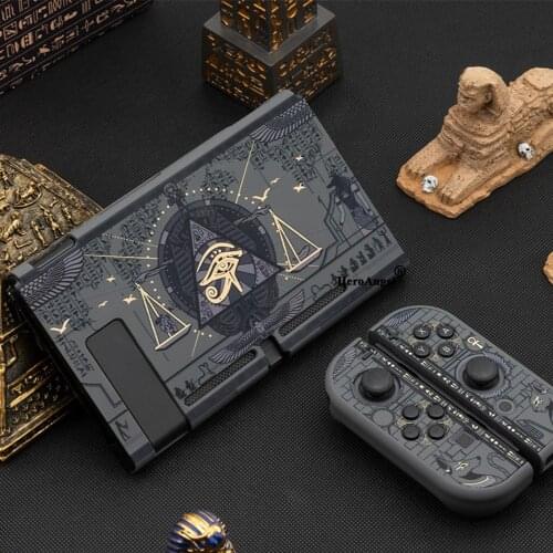 For Nintendo Switch NS JoyCons Case Cover Protective Shell Mysterious Egypt Pharaoh For Nintend Switch Accessories