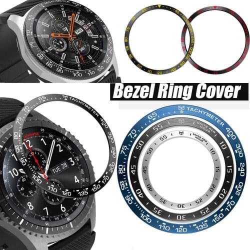 Steel Bezel Ring Metal Cover For Samsung Galaxy Watch 46MM/ 42MM/ Gear S3 Frontier strap Adhesive case Smart Watch Accessories