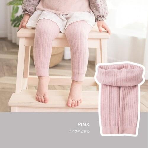 Children Leggings Made By Cotton Warm And Comfortable Autumn Winter Soft Girl Fleece Trousers Leggings For Girls Age 1-5T