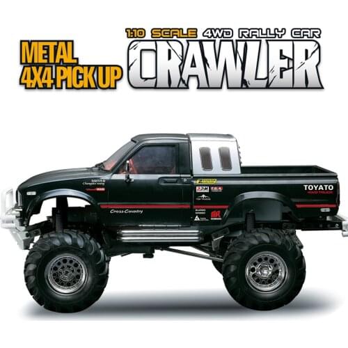 HG 1/10 RC Pickup Model 4*4 Rally Car Series Car Racing Crawler 2.4G RTR Black P407 Outdoor toys for boys gift TH04723-SMT6