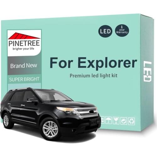 Led Interior Light Kit For Ford Explorer 1991-2016 2017 2018 2019 2020 LED Bulbs Reading Dome Map Canbus