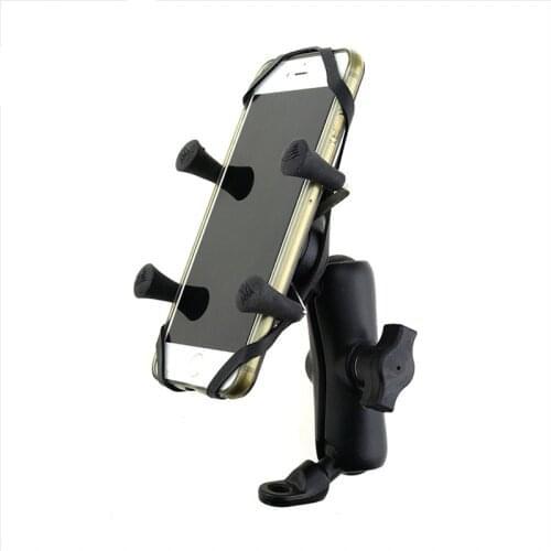 Scooter Motorcycle Rear View Mirror Mount Holder for 3.5-5.5 Inch Screen Smart Phones