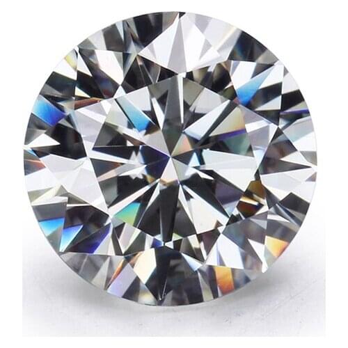 Round 8H&8A cut IJ color 6.5mm 1 carat loose moissanites stone diamonds