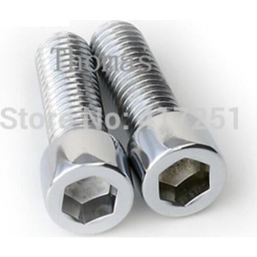 Low price 1 piece Metric Thread M6*45mm Stainless Steel Hex Socket Bolt Screws Fasteners