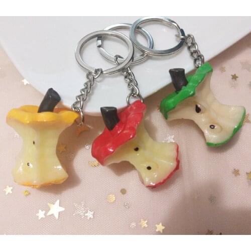 1PCS New Cute Mini Simulation Food Key Chain Resin Cake Keychain Gift Pendant Accessories Keyring Jewelry