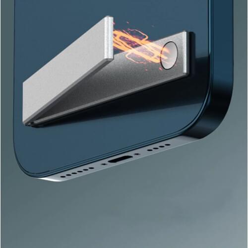 New Mobile Phone Desktop Support Metal Portable Folding Magnetic Absorption Lazy Phone Stand Holder