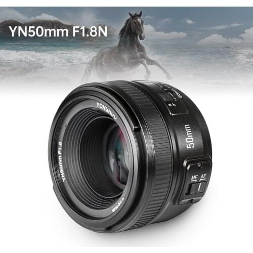 YONGNUO Camera LensYN 50mm f/1.8 AF Lens YN50mm Aperture Auto Focus Large Aperture for Nikon DSLR Camera