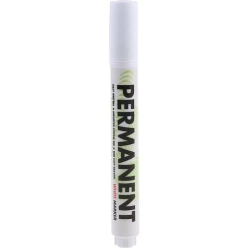 P82F White Marker Pen Paint Oil Car Tire Marker Pen Waterproof Paint Graffiti Pen