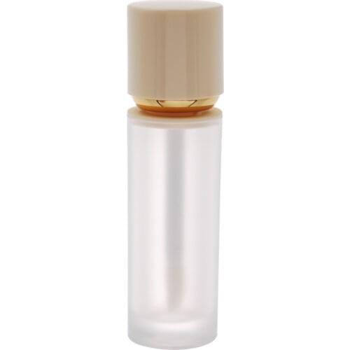 1PCs 4ML Empty Frosted Lip Gloss Tube Light Yellow Cap Plastic Lip Gloss Bottle Cosmetic Wand Lipgloss Packaging Container New