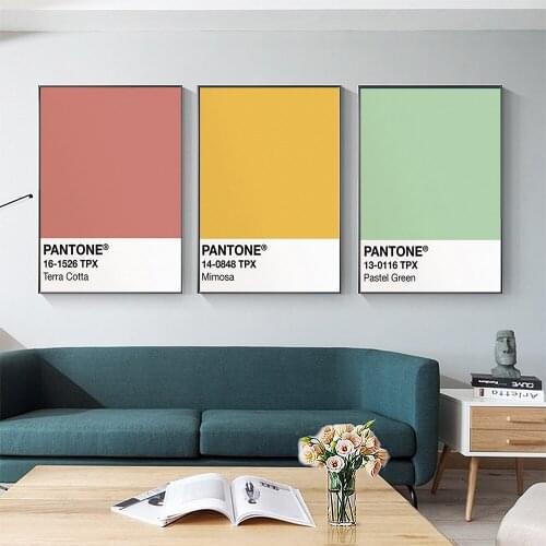 Pink Yellow Green Blue Modern Wall Art Canvas Painting Nordic Posters and Prints Wall Pictures for Living Bedroom Decoration