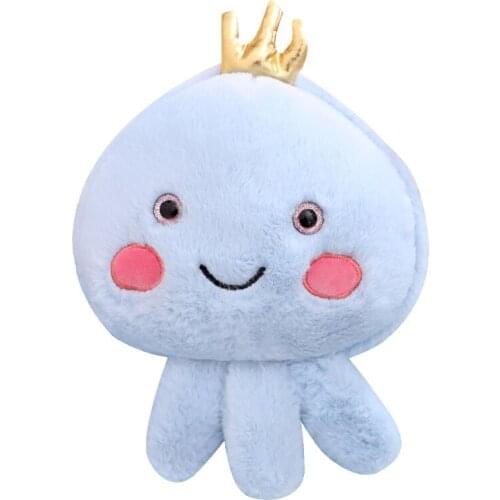 Super Cute Underwater World ocean Animal Jellyfish Plush Doll Exquisite Cartoon Keychain Plush Bag Plush Gifts for Kids or Girl