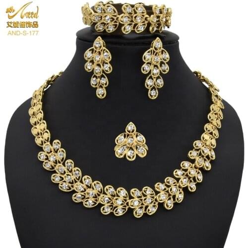 Bridal Necklace And Earrings Alt Jewelery Ethiopian Nigeria Wedding Jewelry Set For Wedding Big Dubai Accessories Bride Morocco
