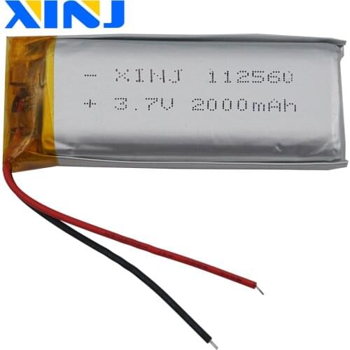 XINJ 3.7V 2000mAh Lipo Polymer Li ion Battery 112560 For E-book Power bank Monitor Video player Plate MID Portable DVD Tablet PC