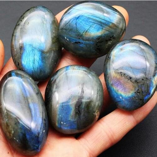 1pc Natural Labradorite Raw Gemstone Ornament Moonstone Crystal Healing Labradorite Stones Collection And Minerals