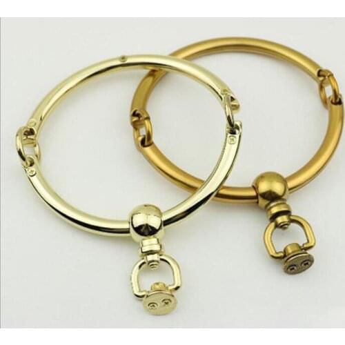 10pcs/lot Luggage hardware accessories DIY bag accessories Light gold bag Hold metal arm in arm handle