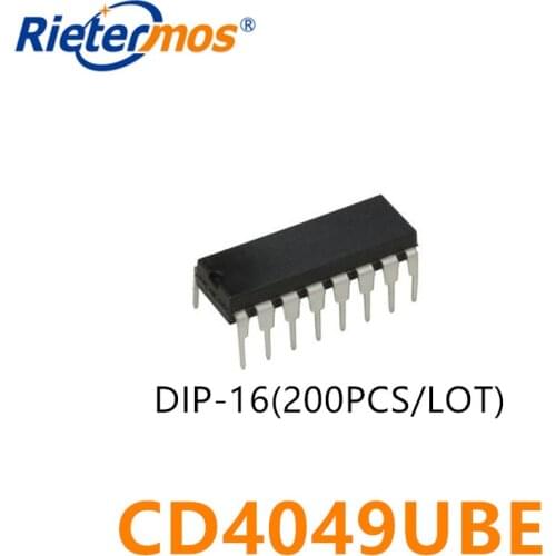 200PCS CD4049UBE CD4049BE CD4049 DIP-16 MADE IN CHINA